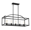 Five Light Linear Chandelier<br /><span style="color:#4AB0CE;">Entrega: 4-10 dias en USA</span><br /><span style="color:#4AB0CE;font-size:60%;">PREGUNTE POR ENTREGA EN PANAMA</span><br />Collection: Palladian<br />Finish: Matte Black
