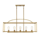 Five Light Linear Chandelier<br /><span style="color:#4AB0CE;">Entrega: 4-10 dias en USA</span><br /><span style="color:#4AB0CE;font-size:60%;">PREGUNTE POR ENTREGA EN PANAMA</span><br />Collection: Palladian<br />Finish: Warm Brass