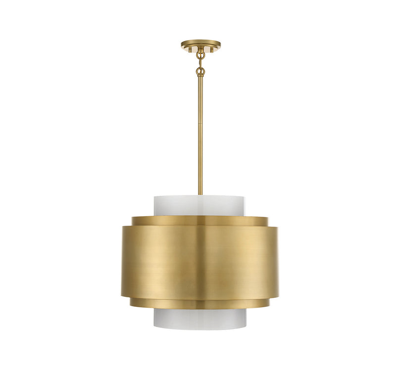 Four Light Pendant<br /><span style="color:#4AB0CE;">Entrega: 4-10 dias en USA</span><br /><span style="color:#4AB0CE;font-size:60%;">PREGUNTE POR ENTREGA EN PANAMA</span><br />Collection: Beacon<br />Finish: Burnished Brass