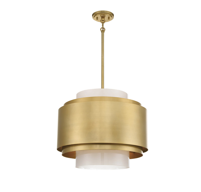 Four Light Pendant<br /><span style="color:#4AB0CE;">Entrega: 4-10 dias en USA</span><br /><span style="color:#4AB0CE;font-size:60%;">PREGUNTE POR ENTREGA EN PANAMA</span><br />Collection: Beacon<br />Finish: Burnished Brass