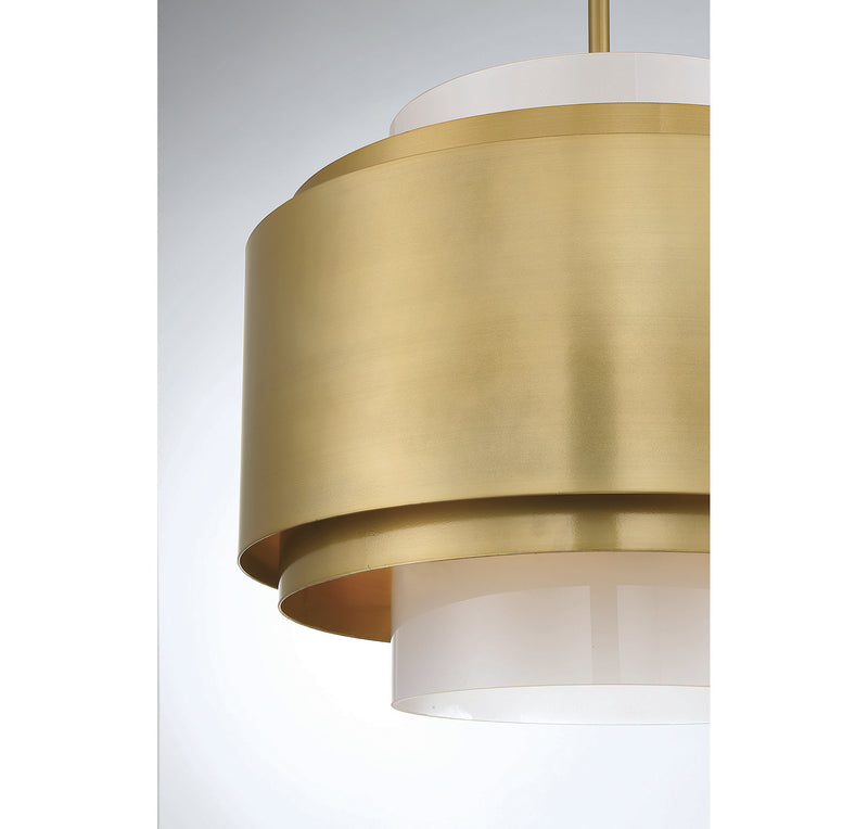 Four Light Pendant<br /><span style="color:#4AB0CE;">Entrega: 4-10 dias en USA</span><br /><span style="color:#4AB0CE;font-size:60%;">PREGUNTE POR ENTREGA EN PANAMA</span><br />Collection: Beacon<br />Finish: Burnished Brass