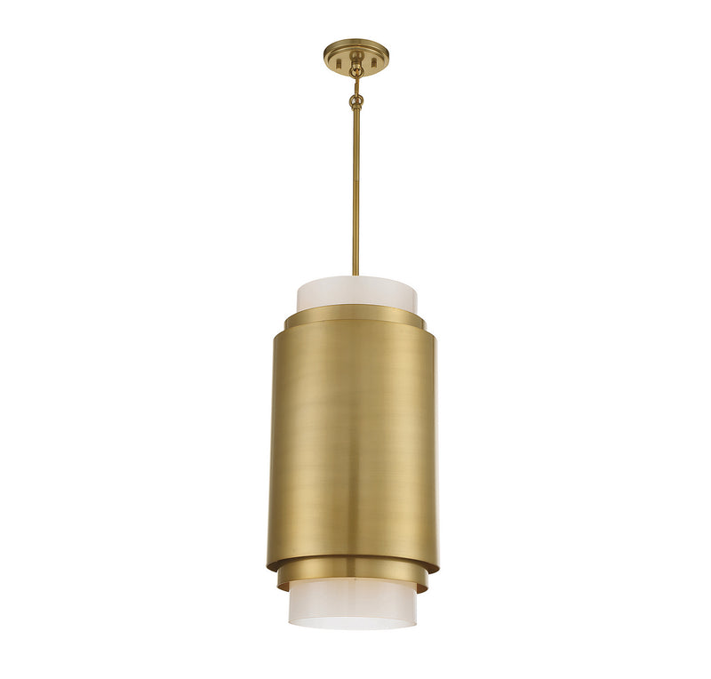 Three Light Pendant<br /><span style="color:#4AB0CE;">Entrega: 4-10 dias en USA</span><br /><span style="color:#4AB0CE;font-size:60%;">PREGUNTE POR ENTREGA EN PANAMA</span><br />Collection: Beacon<br />Finish: Burnished Brass