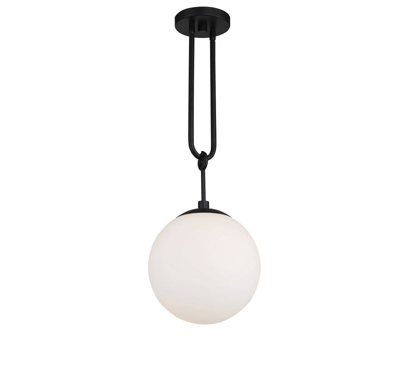 One Light Pendant<br /><span style="color:#4AB0CE;">Entrega: 4-10 dias en USA</span><br /><span style="color:#4AB0CE;font-size:60%;">PREGUNTE POR ENTREGA EN PANAMA</span><br />Collection: Becker<br />Finish: Matte Black