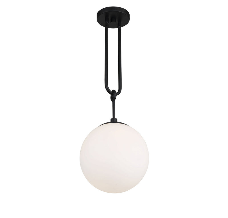 One Light Pendant<br /><span style="color:#4AB0CE;">Entrega: 4-10 dias en USA</span><br /><span style="color:#4AB0CE;font-size:60%;">PREGUNTE POR ENTREGA EN PANAMA</span><br />Collection: Becker<br />Finish: Matte Black