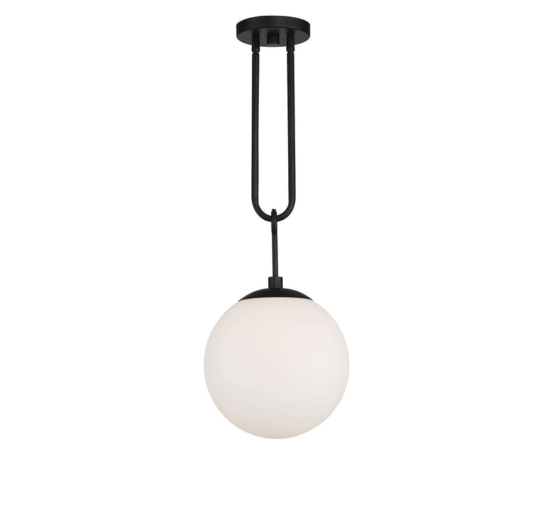 One Light Pendant<br /><span style="color:#4AB0CE;">Entrega: 4-10 dias en USA</span><br /><span style="color:#4AB0CE;font-size:60%;">PREGUNTE POR ENTREGA EN PANAMA</span><br />Collection: Becker<br />Finish: Matte Black