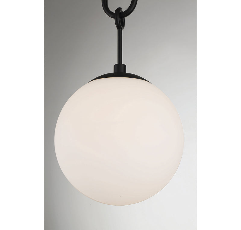 One Light Pendant<br /><span style="color:#4AB0CE;">Entrega: 4-10 dias en USA</span><br /><span style="color:#4AB0CE;font-size:60%;">PREGUNTE POR ENTREGA EN PANAMA</span><br />Collection: Becker<br />Finish: Matte Black