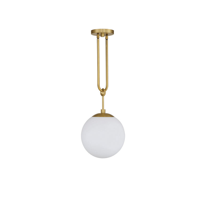 One Light Pendant<br /><span style="color:#4AB0CE;">Entrega: 4-10 dias en USA</span><br /><span style="color:#4AB0CE;font-size:60%;">PREGUNTE POR ENTREGA EN PANAMA</span><br />Collection: Becker<br />Finish: Warm Brass