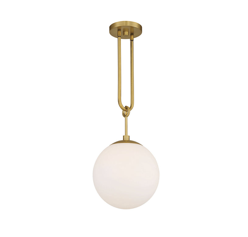 One Light Pendant<br /><span style="color:#4AB0CE;">Entrega: 4-10 dias en USA</span><br /><span style="color:#4AB0CE;font-size:60%;">PREGUNTE POR ENTREGA EN PANAMA</span><br />Collection: Becker<br />Finish: Warm Brass