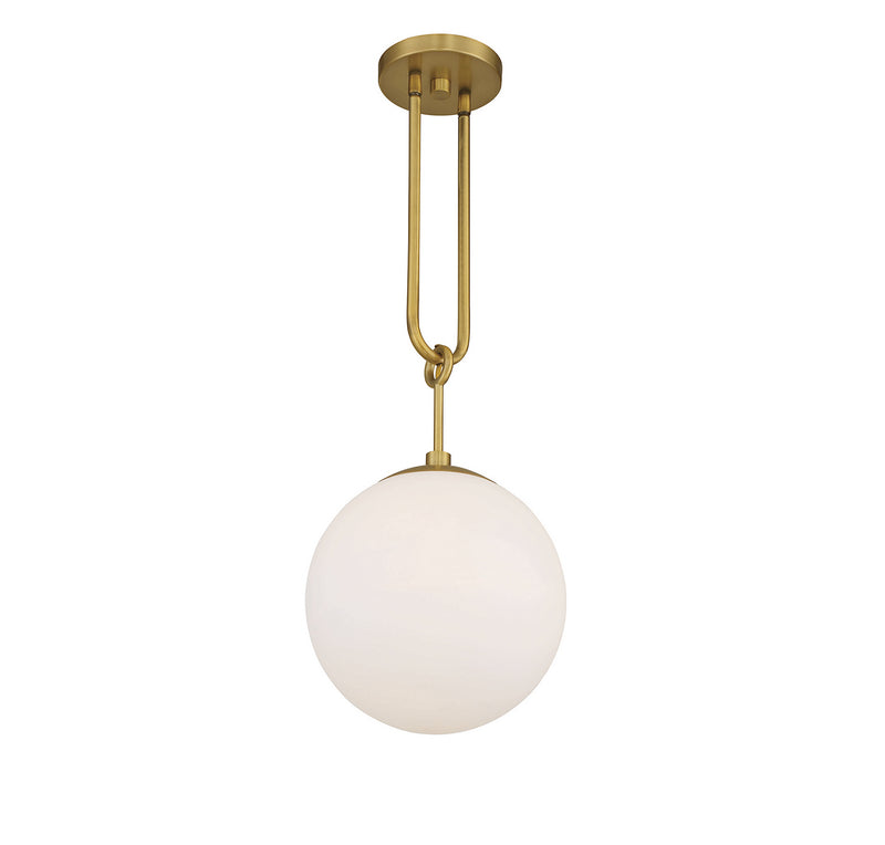 One Light Pendant<br /><span style="color:#4AB0CE;">Entrega: 4-10 dias en USA</span><br /><span style="color:#4AB0CE;font-size:60%;">PREGUNTE POR ENTREGA EN PANAMA</span><br />Collection: Becker<br />Finish: Warm Brass