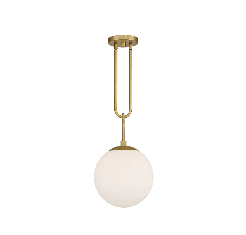 One Light Pendant<br /><span style="color:#4AB0CE;">Entrega: 4-10 dias en USA</span><br /><span style="color:#4AB0CE;font-size:60%;">PREGUNTE POR ENTREGA EN PANAMA</span><br />Collection: Becker<br />Finish: Warm Brass