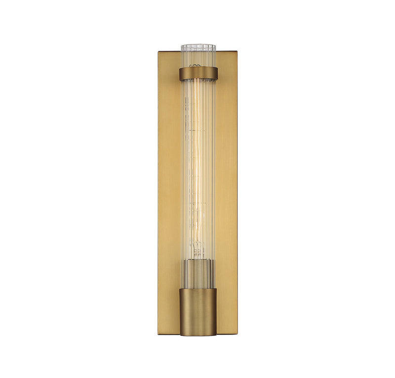 One Light Wall Sconce<br /><span style="color:#4AB0CE;">Entrega: 4-10 dias en USA</span><br /><span style="color:#4AB0CE;font-size:60%;">PREGUNTE POR ENTREGA EN PANAMA</span><br />Collection: Willmar<br />Finish: Warm Brass