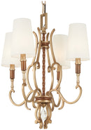 Metropolitan - N6554-690 - Four Light Chandelier - Magnolia Manor - Pale Gold W/ Distressed Bronze