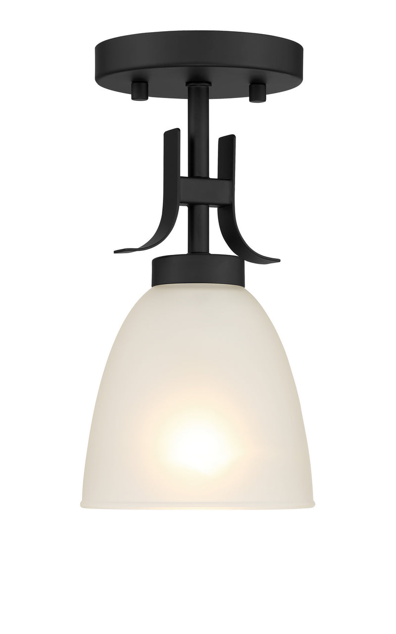 Minka-Lavery - 4881-66A - One Light Pendant / Semi Flush - Kaitlen - Coal