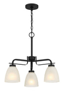 Minka-Lavery - 4883-66A - Three Light Semi Flush / Chandelier - Kaitlen - Coal