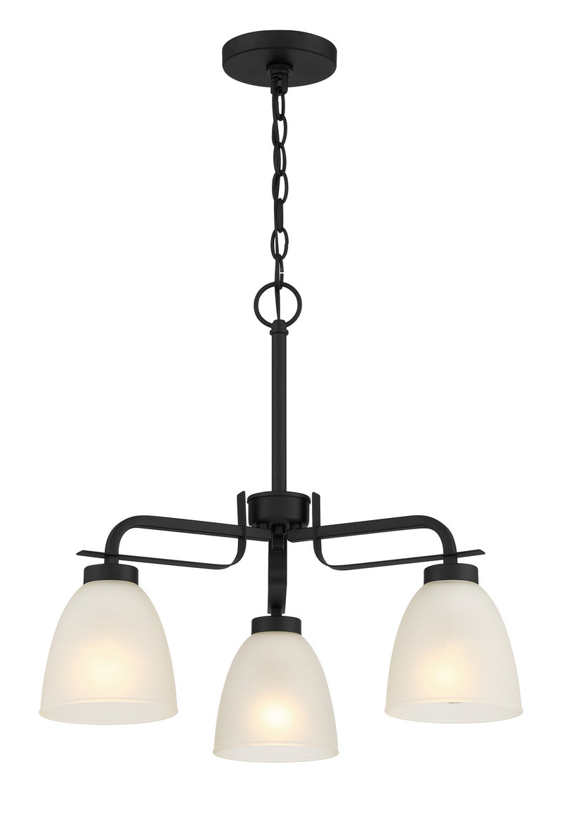 Minka-Lavery - 4883-66A - Three Light Semi Flush / Chandelier - Kaitlen - Coal