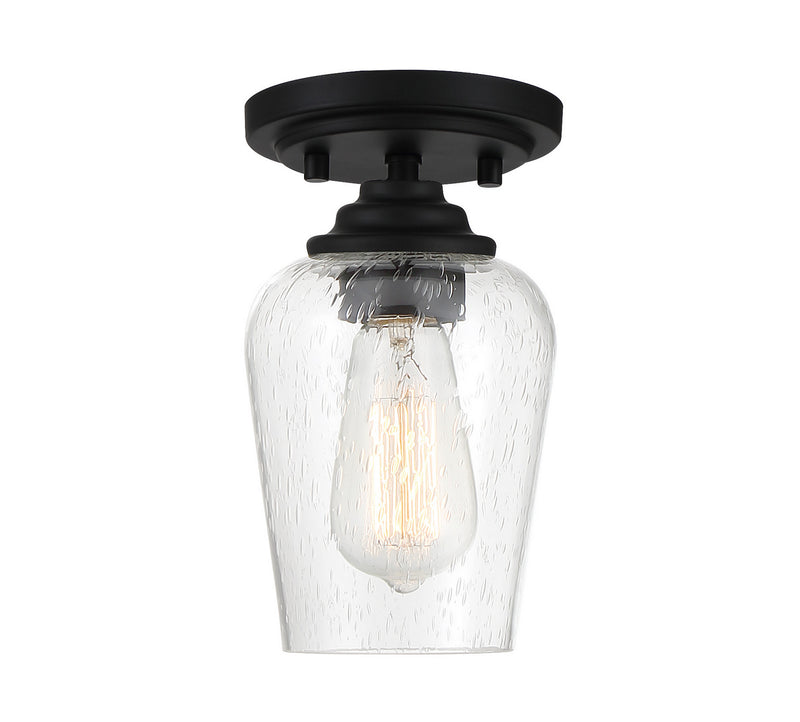 Minka-Lavery - 4921-66A - One Light Pendant / Semi Flush - Shyloh - Coal