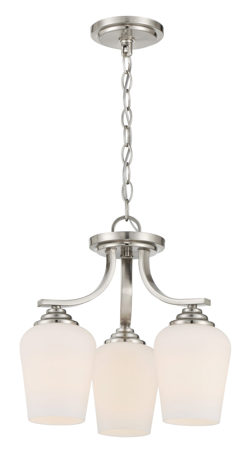 Minka-Lavery - 4926-84 - Three Light Semi Flush / Chandelier - Shyloh - Brushed Nickel