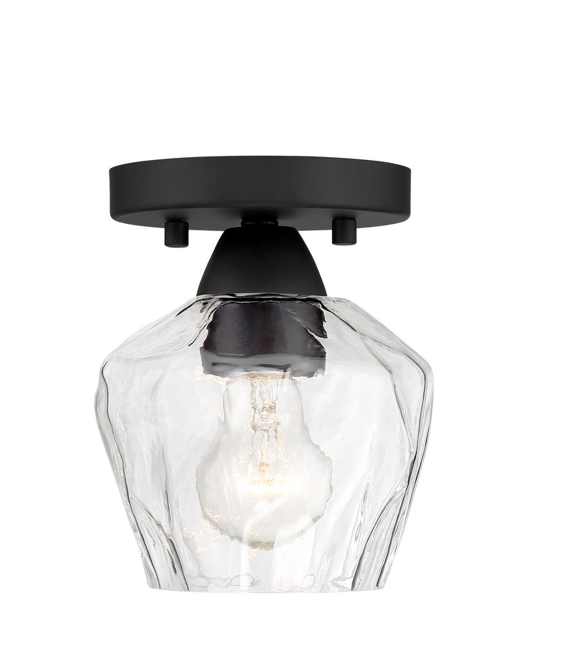 Minka-Lavery - 2171-66A - One Light Pendant / Semi Flush - Camrin - Coal