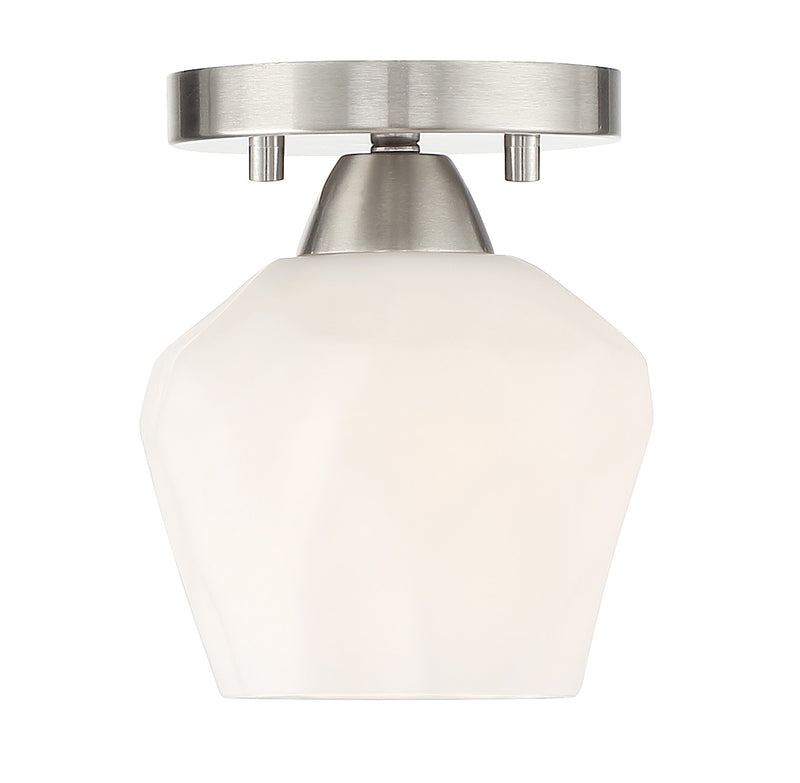 Minka-Lavery - 2171-84 - One Light Pendant / Semi Flush - Camrin - Brushed Nickel