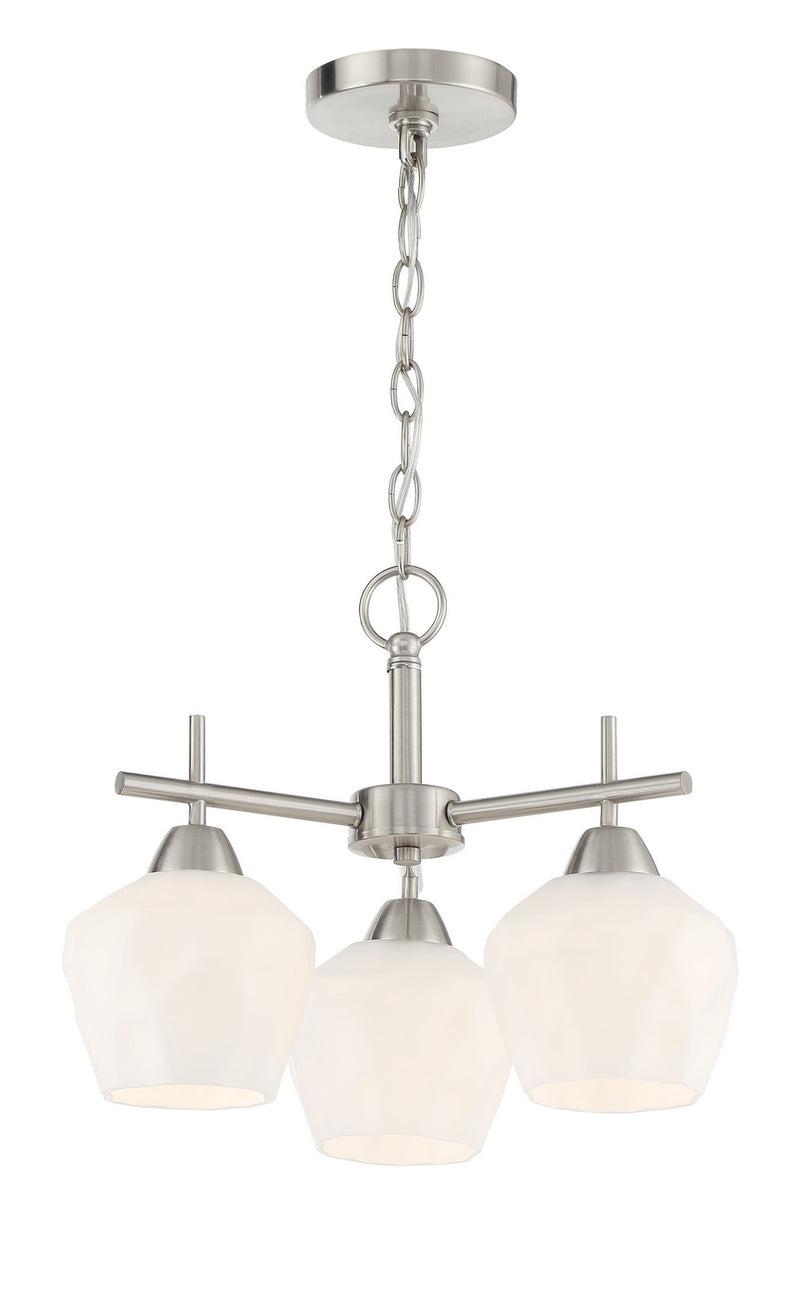 Minka-Lavery - 2172-84 - Three Light Semi Flush / Chandelier - Camrin - Brushed Nickel