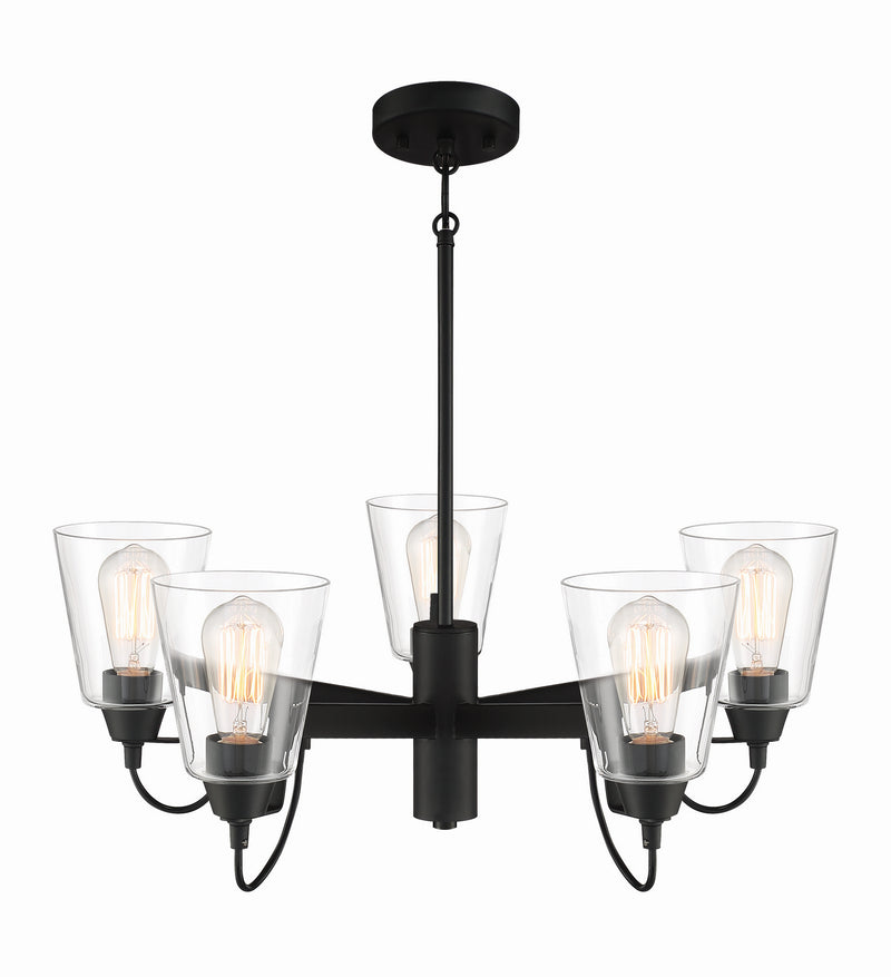 Minka-Lavery - 3995-66A - Five Light Chandelier - Beckonridge - Coal