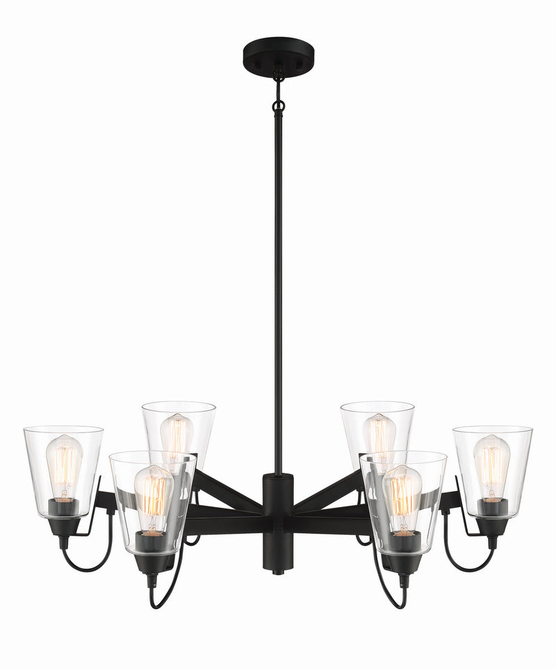 Minka-Lavery - 3996-66A - Six Light Chandelier - Beckonridge - Coal