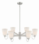 Minka-Lavery - 3996-84 - Six Light Chandelier - Beckonridge - Brushed Nickel