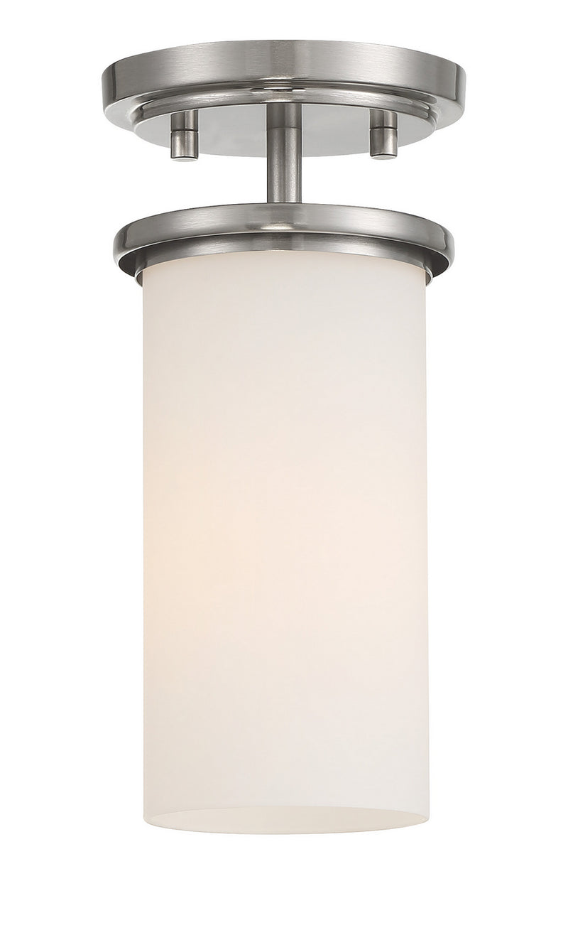 Minka-Lavery - 4090-84 - One Light Pendant / Semi Flush - Haisley - Brushed Nickel