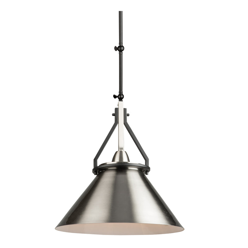 One Light Sconce/Pendant<br /><span style="color:#4AB0CE;">Entrega: 4-10 dias en USA</span><br /><span style="color:#4AB0CE;font-size:60%;">PREGUNTE POR ENTREGA EN PANAMA</span><br />Collection: Brydon<br />Finish: Black and Brushed Nickel