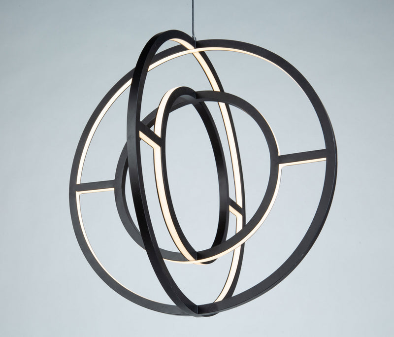 LED Chandelier<br /><span style="color:#4AB0CE;">Entrega: 4-10 dias en USA</span><br /><span style="color:#4AB0CE;font-size:60%;">PREGUNTE POR ENTREGA EN PANAMA</span><br />Collection: Celestial<br />Finish: Matte Black