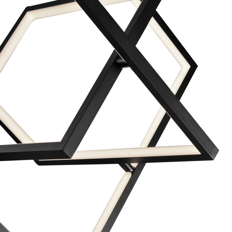 LED Pendant<br /><span style="color:#4AB0CE;">Entrega: 4-10 dias en USA</span><br /><span style="color:#4AB0CE;font-size:60%;">PREGUNTE POR ENTREGA EN PANAMA</span><br />Collection: Graymar<br />Finish: Black