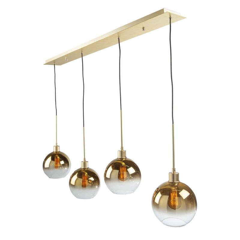 Four Light Island Pendant<br /><span style="color:#4AB0CE;">Entrega: 4-10 dias en USA</span><br /><span style="color:#4AB0CE;font-size:60%;">PREGUNTE POR ENTREGA EN PANAMA</span><br />Collection: Morning Mist<br />Finish: Gold