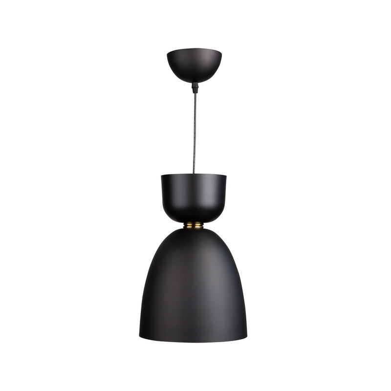 Artcraft Canada - SC13291BK - One Light Pendant - Tempo - Matte Black and Brass