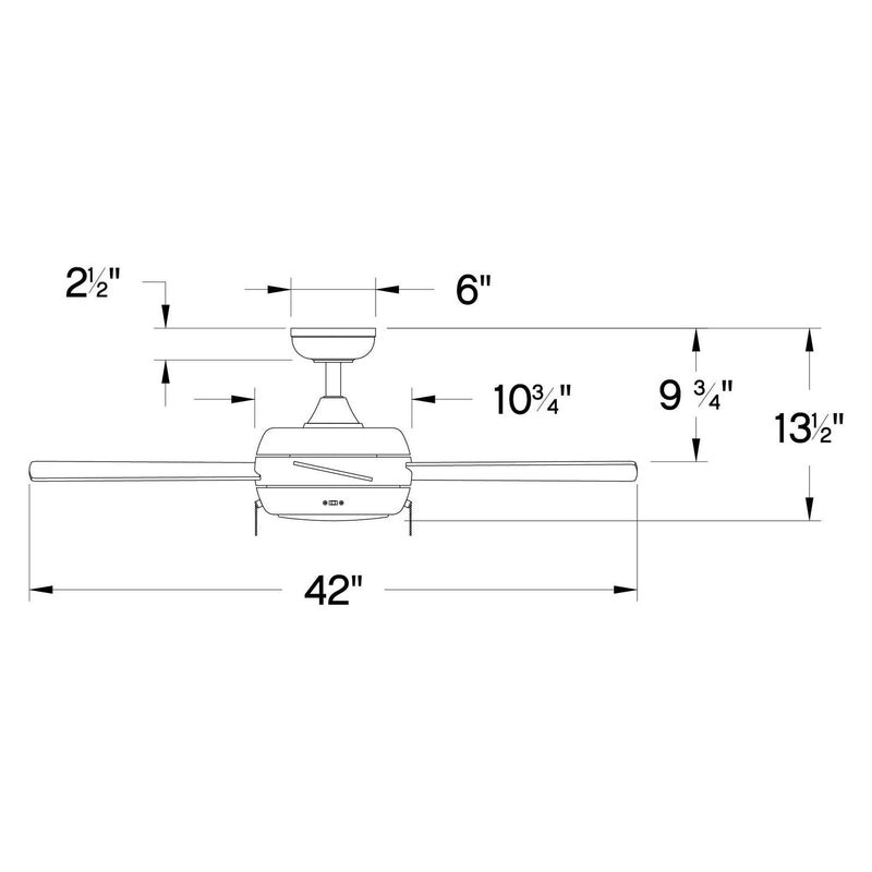 Hinkley - 904042FBN-LIA - 42"Ceiling Fan - Croft - Brushed Nickel