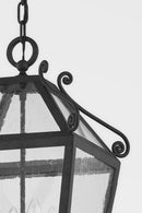 Four Light Outdoor Lantern<br /><span style="color:#4AB0CE;">Entrega: 4-10 dias en USA</span><br /><span style="color:#4AB0CE;font-size:60%;">PREGUNTE POR ENTREGA EN PANAMA</span><br />Collection: Santa Barbara County<br />Finish: French Iron