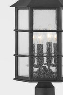 Four Light Outdoor Post<br /><span style="color:#4AB0CE;">Entrega: 4-10 dias en USA</span><br /><span style="color:#4AB0CE;font-size:60%;">PREGUNTE POR ENTREGA EN PANAMA</span><br />Collection: Lake County<br />Finish: French Iron