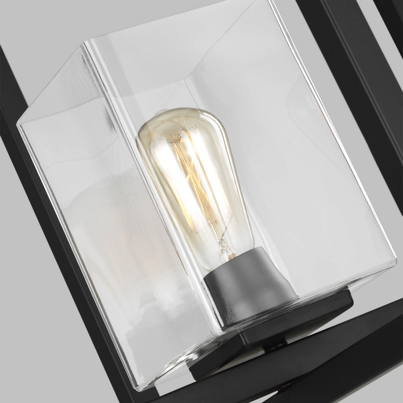 Generation Lighting - 5141501-112 - One Light Pendant - Mitte - Midnight Black