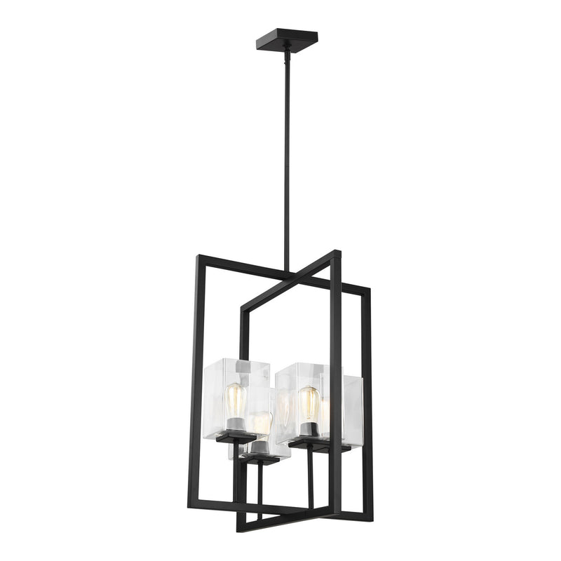 Four Light Hall / Foyer<br /><span style="color:#4AB0CE;">Entrega: 4-10 dias en USA</span><br /><span style="color:#4AB0CE;font-size:60%;">PREGUNTE POR ENTREGA EN PANAMA</span><br />Collection: Mitte<br />Finish: Midnight Black