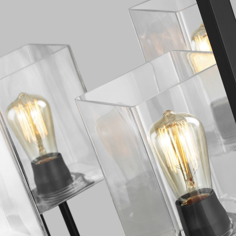 Generation Lighting - 5341504-112 - Four Light Hall / Foyer - Mitte - Midnight Black