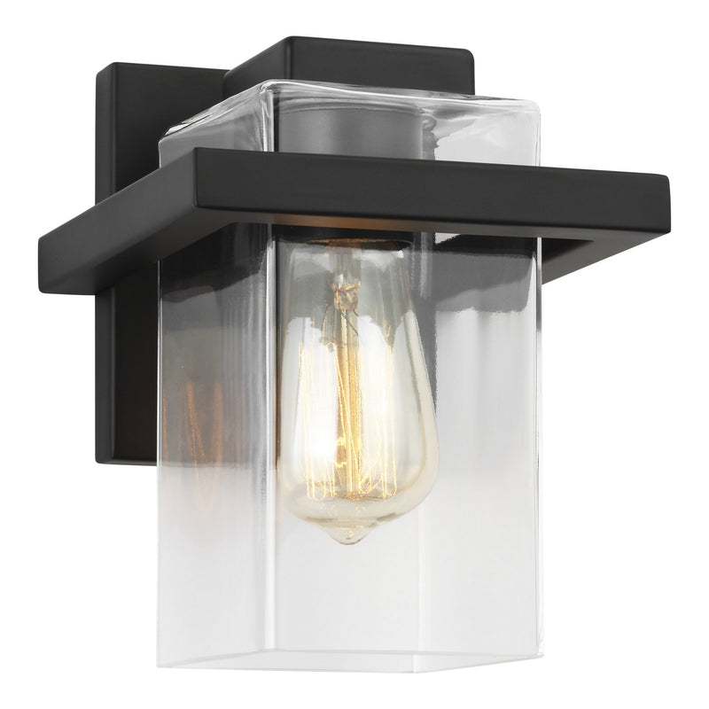 One Light Wall / Bath Sconce<br /><span style="color:#4AB0CE;">Entrega: 4-10 dias en USA</span><br /><span style="color:#4AB0CE;font-size:60%;">PREGUNTE POR ENTREGA EN PANAMA</span><br />Collection: Mitte<br />Finish: Midnight Black