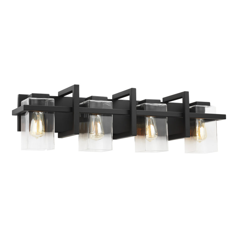 Four Light Wall / Bath<br /><span style="color:#4AB0CE;">Entrega: 4-10 dias en USA</span><br /><span style="color:#4AB0CE;font-size:60%;">PREGUNTE POR ENTREGA EN PANAMA</span><br />Collection: Mitte<br />Finish: Midnight Black