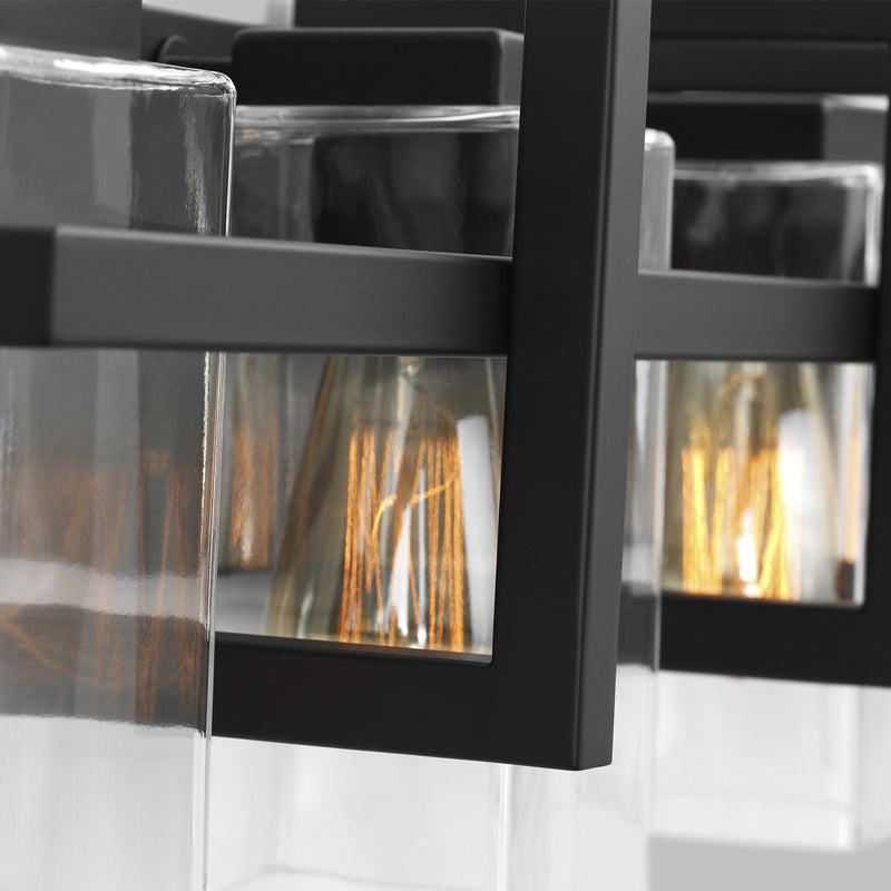 Generation Lighting - 4441504-112 - Four Light Wall / Bath - Mitte - Midnight Black