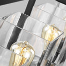 Generation Lighting - 6641504-112 - Four Light Island Pendant - Mitte - Midnight Black