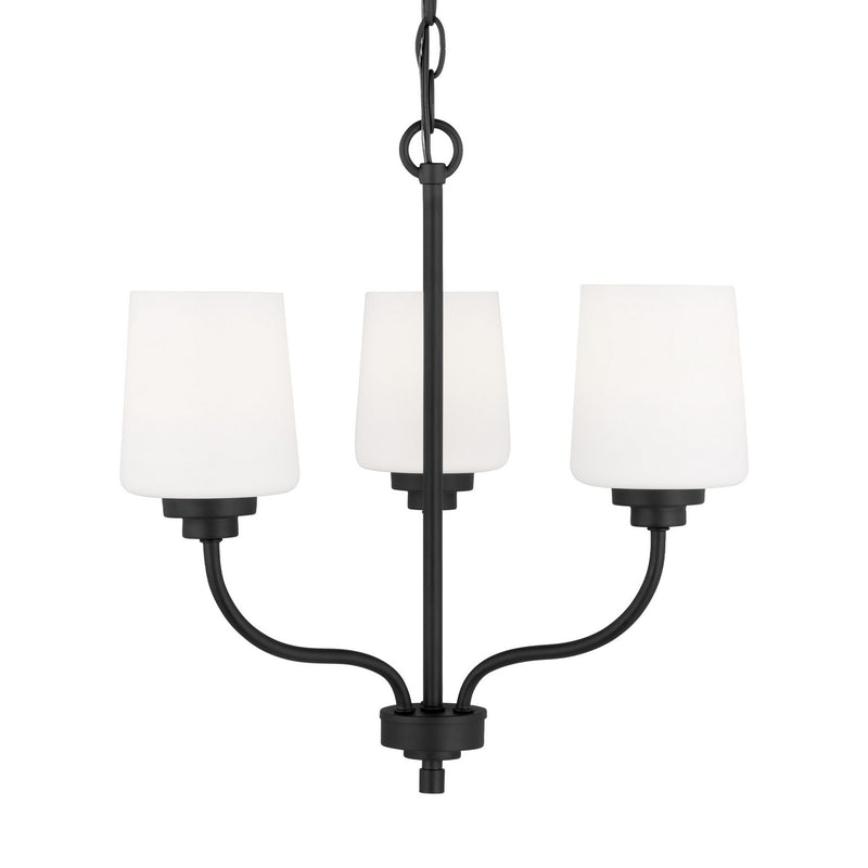 Generation Lighting - 3102803-112 - Three Light Chandelier - Windom - Midnight Black