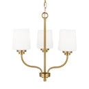 Generation Lighting - 3102803-848 - Three Light Chandelier - Windom - Satin Brass