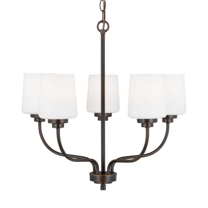Generation Lighting - 3102805-710 - Five Light Chandelier - Windom - Bronze
