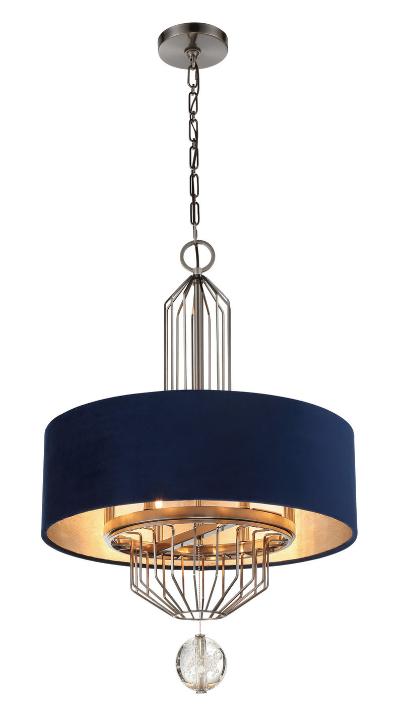 Metropolitan - N7336-889 - Six Light Pendant - Grandeur - Aged Antique Nickel