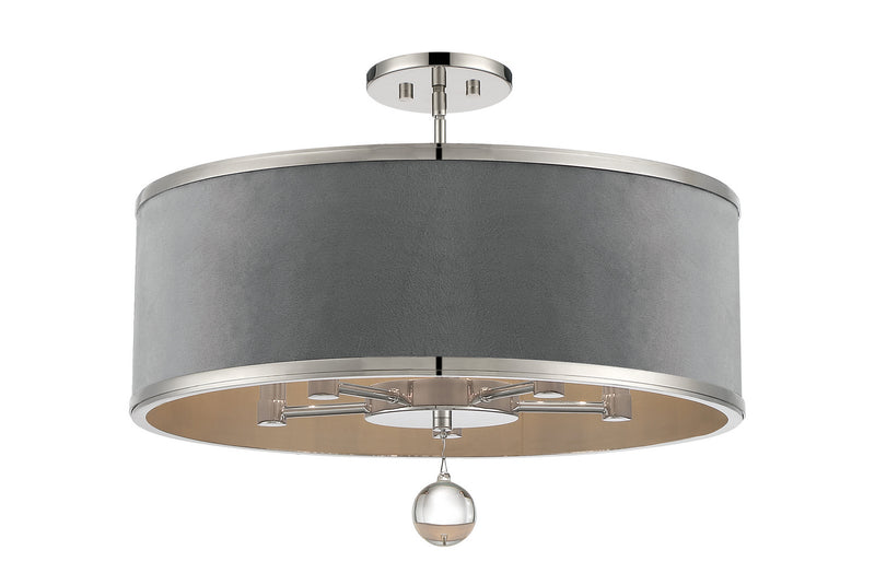 Metropolitan - N7325-613 - Five Light Pendant/Semi Flush Mount - Luxour - Polished Nickel