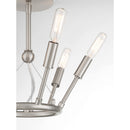 George Kovacs - P1686-084 - Six Light Semi Flush Mount - Royalty - Brushed Nickel