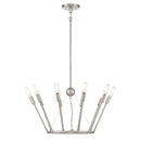 Ten Light Chandelier<br /><span style="color:#4AB0CE;">Entrega: 4-10 dias en USA</span><br /><span style="color:#4AB0CE;font-size:60%;">PREGUNTE POR ENTREGA EN PANAMA</span><br />Collection: Royalty<br />Finish: Brushed Nickel